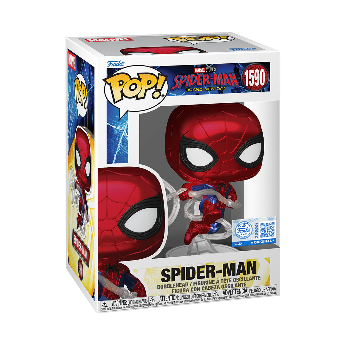 Funko POP! Spider-Man (Metallic) - Limited Edition Hot Topic Exclusive
