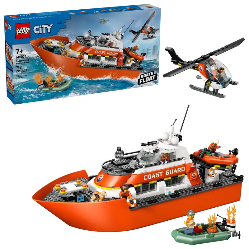LEGO Coast Guard Rescue Boat & Helicopter
