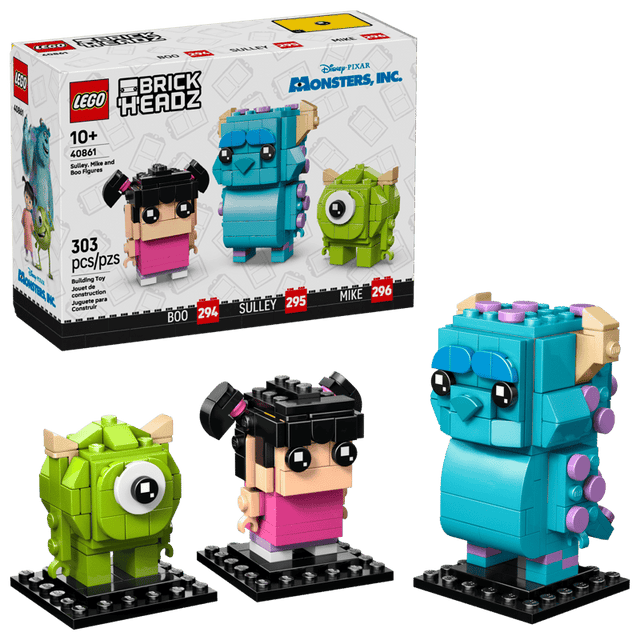 LEGO Sulley, Mike and Boo Figures