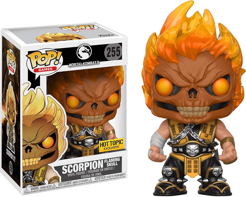 Scorpion Flaming Skull - Limited Edition Hot Topic Exclusive