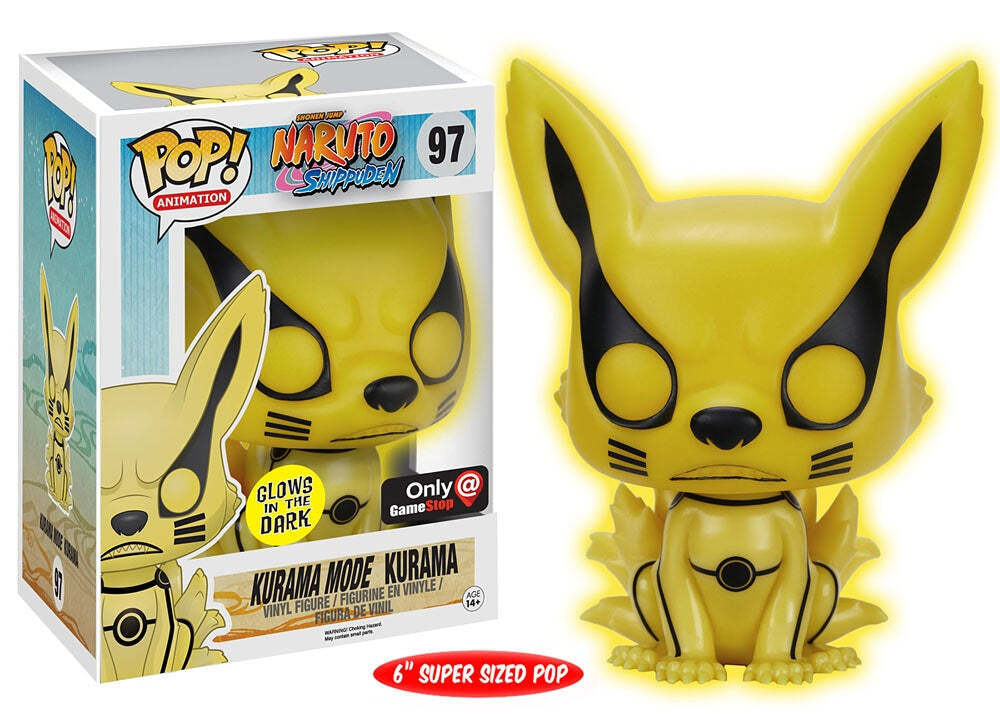 Funko POP! 6" Kurama Mode Kurama (Glow) - Limited Edition EB Games Exclusive