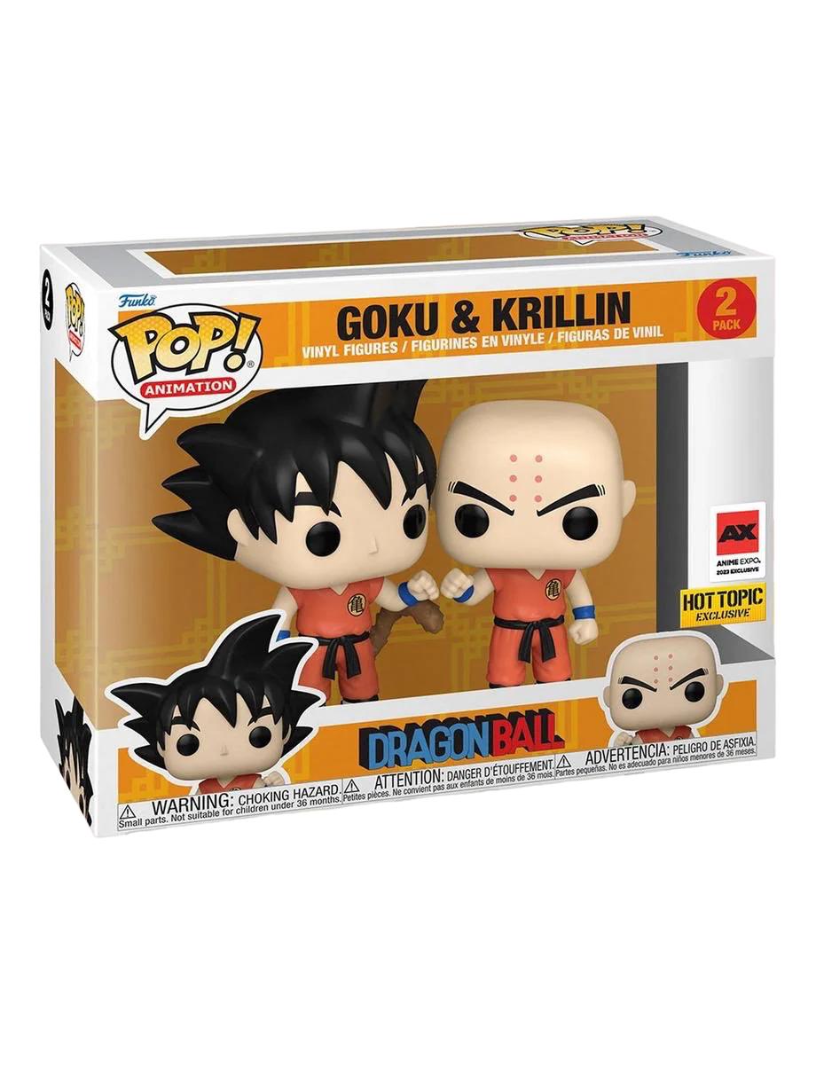 Funko POP! Goku & Krillin (2-Pack) - Limited Edition 2023 Anime Expo Exclusive