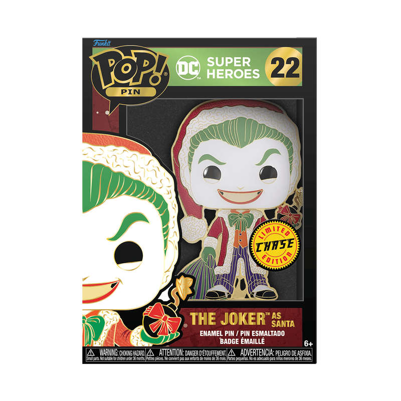The Joker As Santa (Pin) (Glow) - Limited Edition Chase