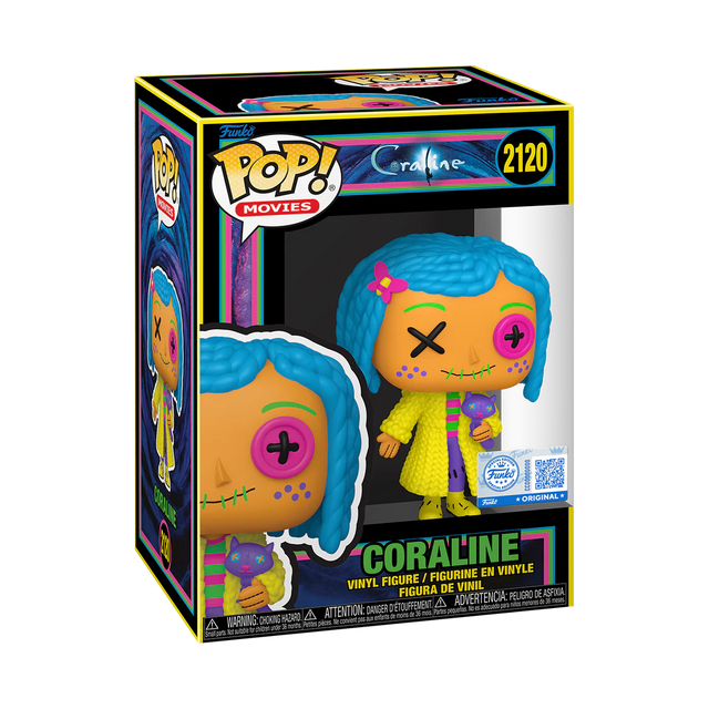 Funko POP! Coraline (Black Light) - Limited Edition Entertainment Earth Exclusive (Pre-Order)