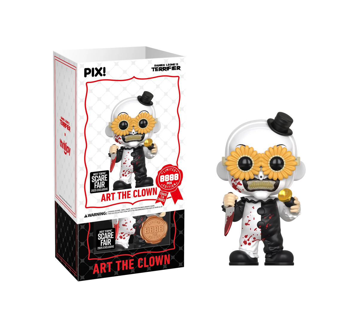 Thrilljoy Pix! Art the Clown - Limited Edition Hot Topic 2025 Scare Fair Exclusive