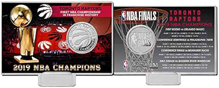 Toronto Raptors NBA Finals Champions Silver Coin