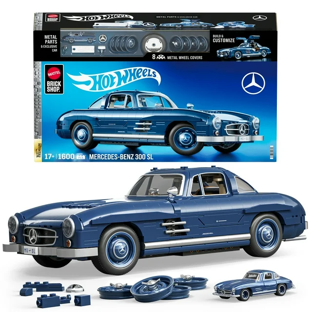 Mattel Brick Shop Hot Wheels Mercedes-Benz 300 SL