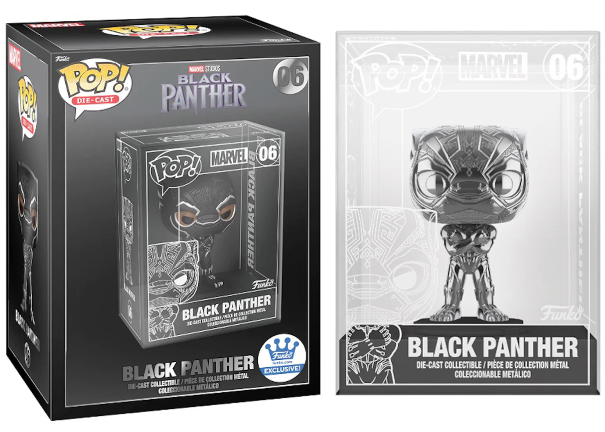 Funko POP! Black Panther (Die-Cast) - Limited Edition Chase - Limited Edition Funko Shop Exclusive