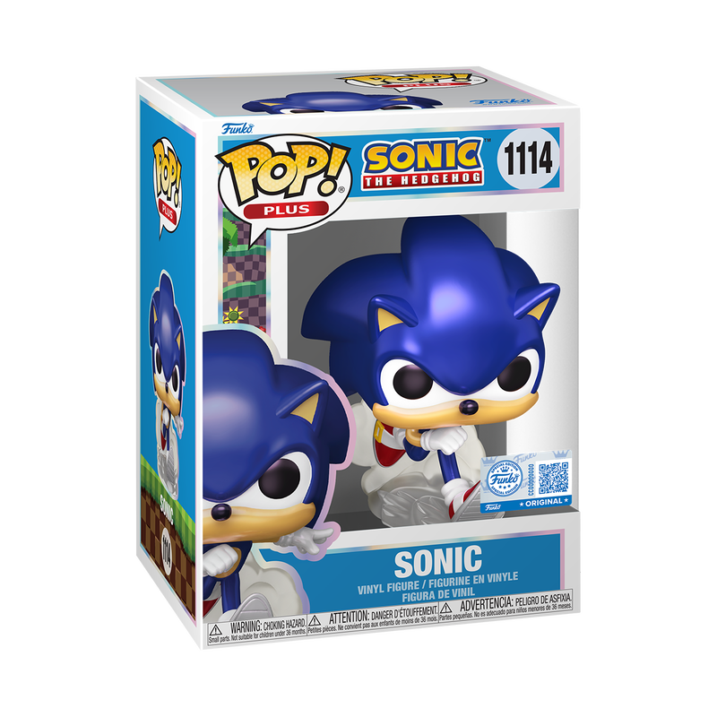 Funko POP! Plus Sonic (Pearlescent) - Limited Edition Specialty Series Exclusive
