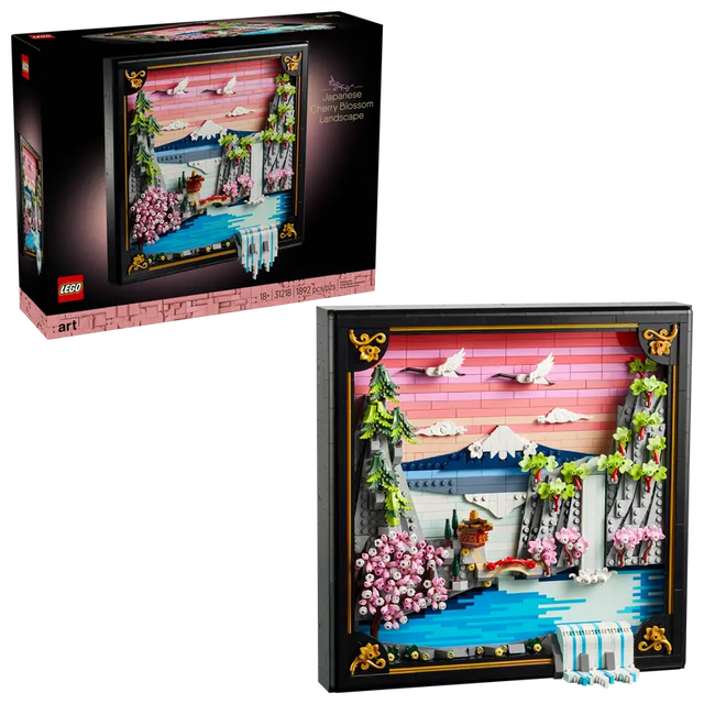 LEGO Japanese Cherry Blossom Landscape