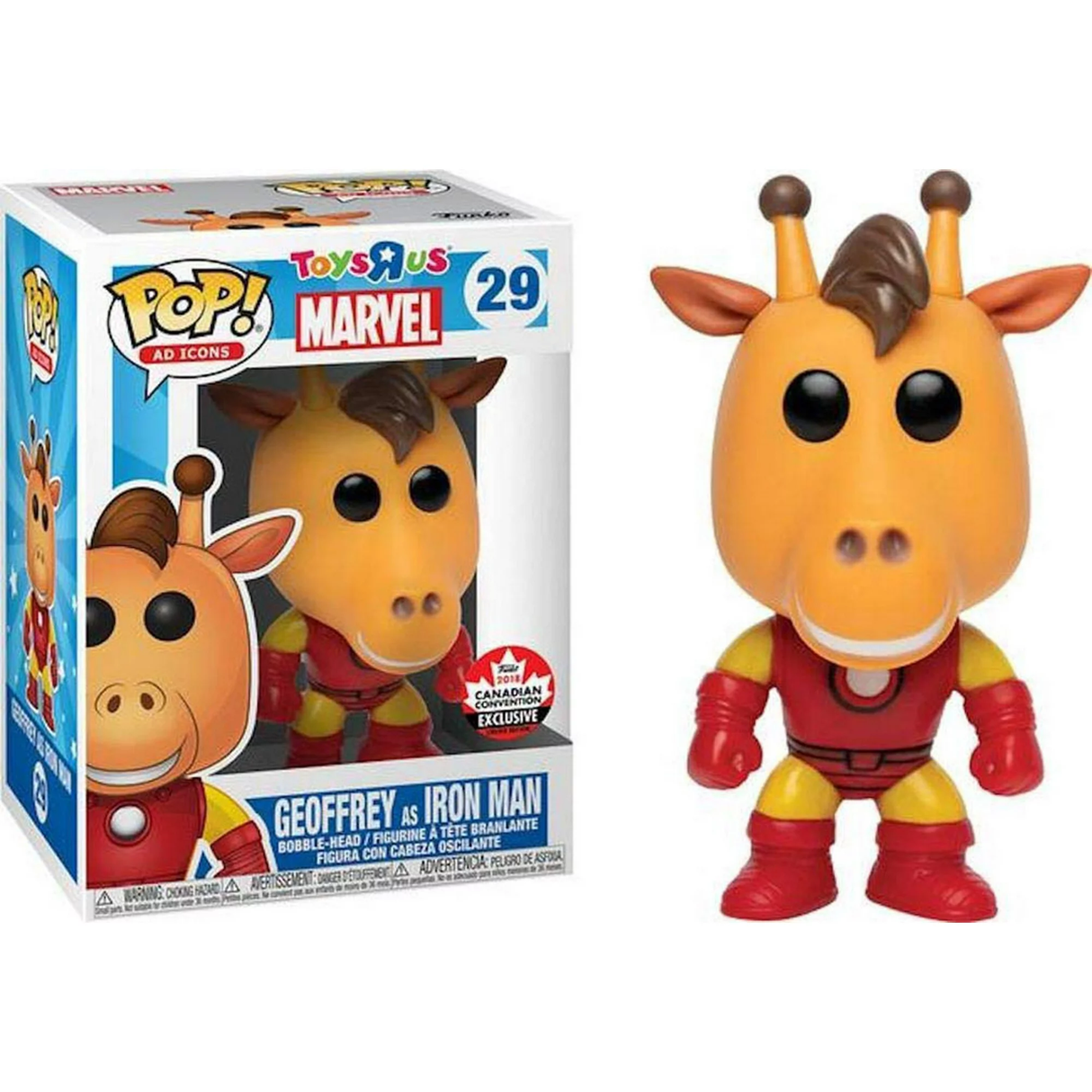 Funko POP! Geoffrey as Iron Man - Limited Edition 2018 Canadian Convention Exclusive