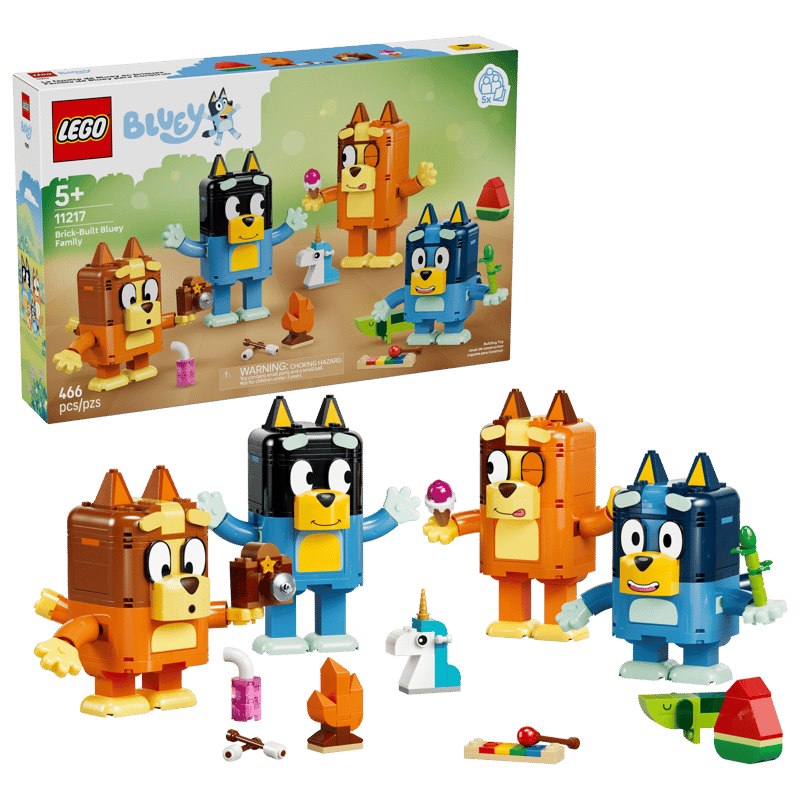 LEGO Brick-Built Bluey Family