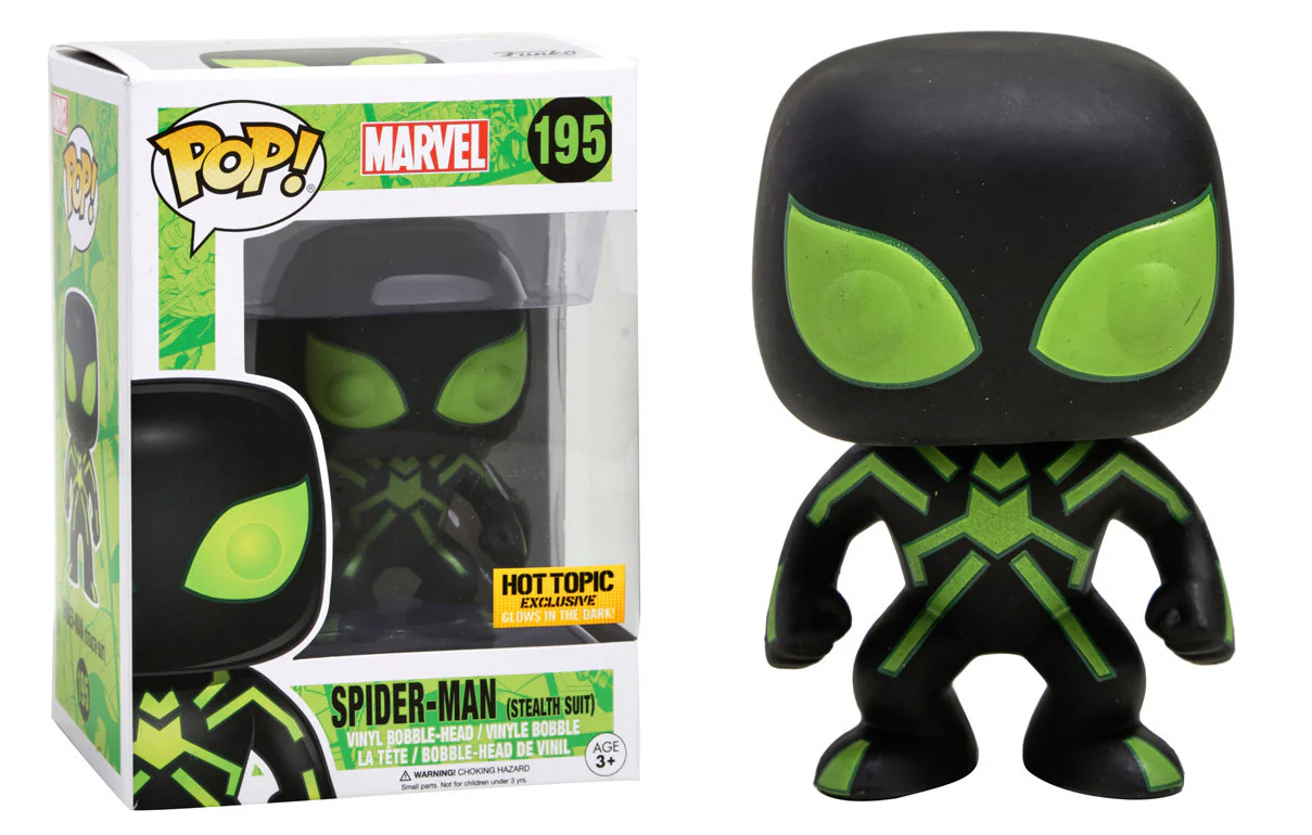 Spider-Man (Stealth Suit) (Glow) - Limited Edition Hot Topic Exclusive