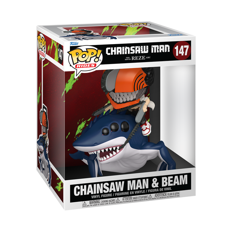 Funko POP! Chainsaw Man & Beam (Rides)