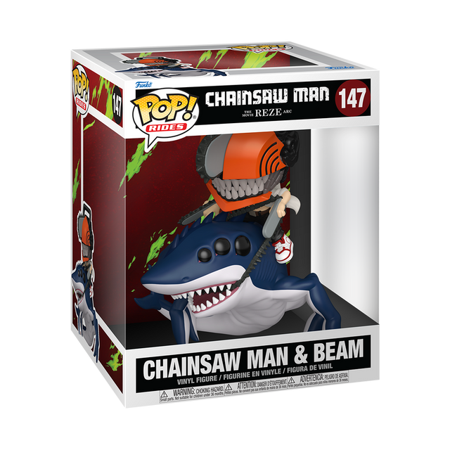 Funko POP! Chainsaw Man & Beam (Rides) (Pre-Order)