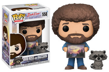 Bob Ross and Raccoon
