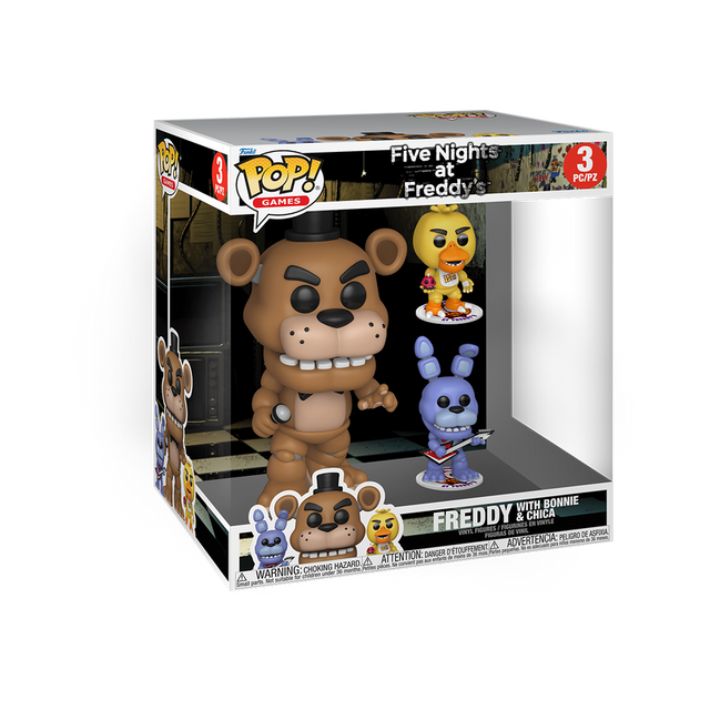 Funko POP! 10" Freddy with Bonnie & Chica (3-Pack)