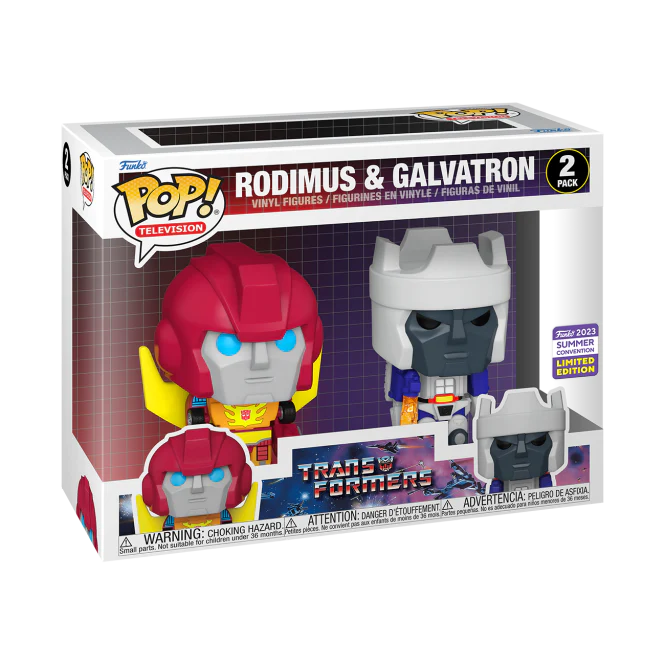 Funko POP! Rodimus & Galvatron (2-Pack) - Limited Edition 2023 SDCC Exclusive