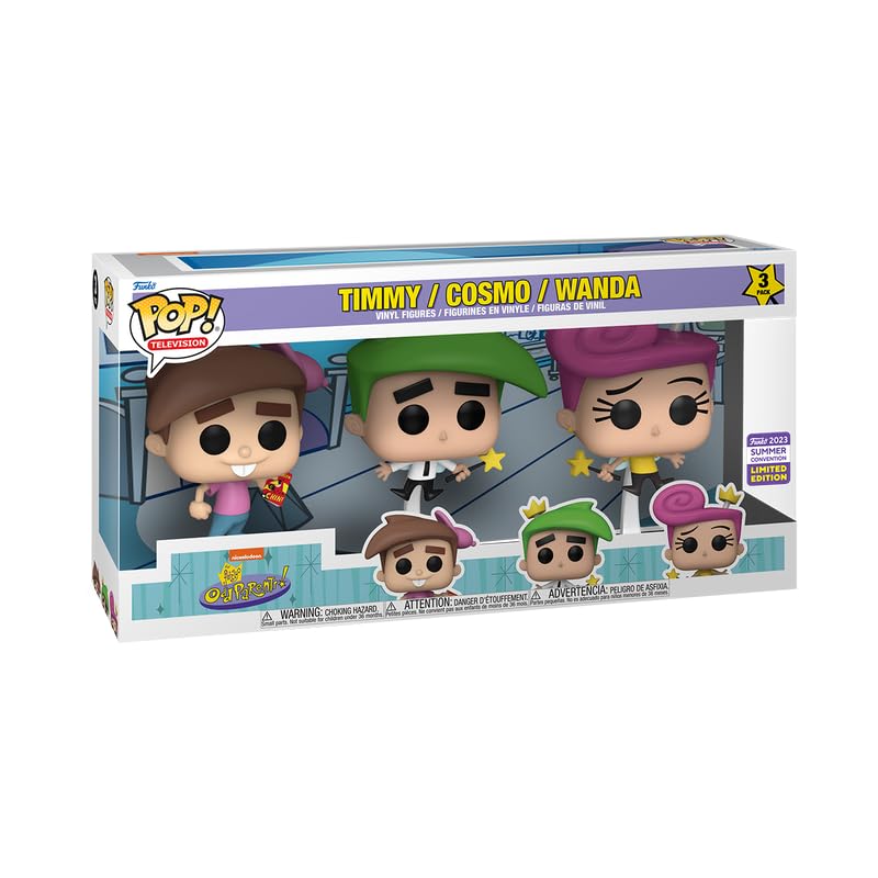 Funko POP! Timmy, Cosmo & Wanda (3-Pack) - Limited Edition 2023 SDCC Exclusive