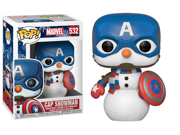 Cap Snowman Marvel Funko Pop