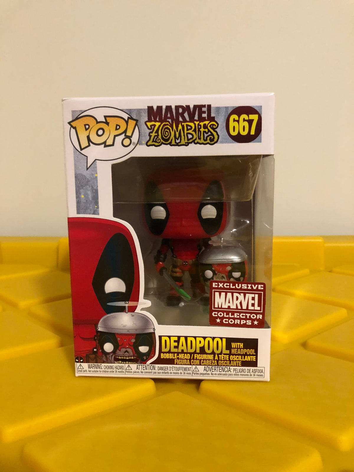 Funko POP! Deadpool With Headpool - Limited Edition Marvel Collectors Corps Exclusive