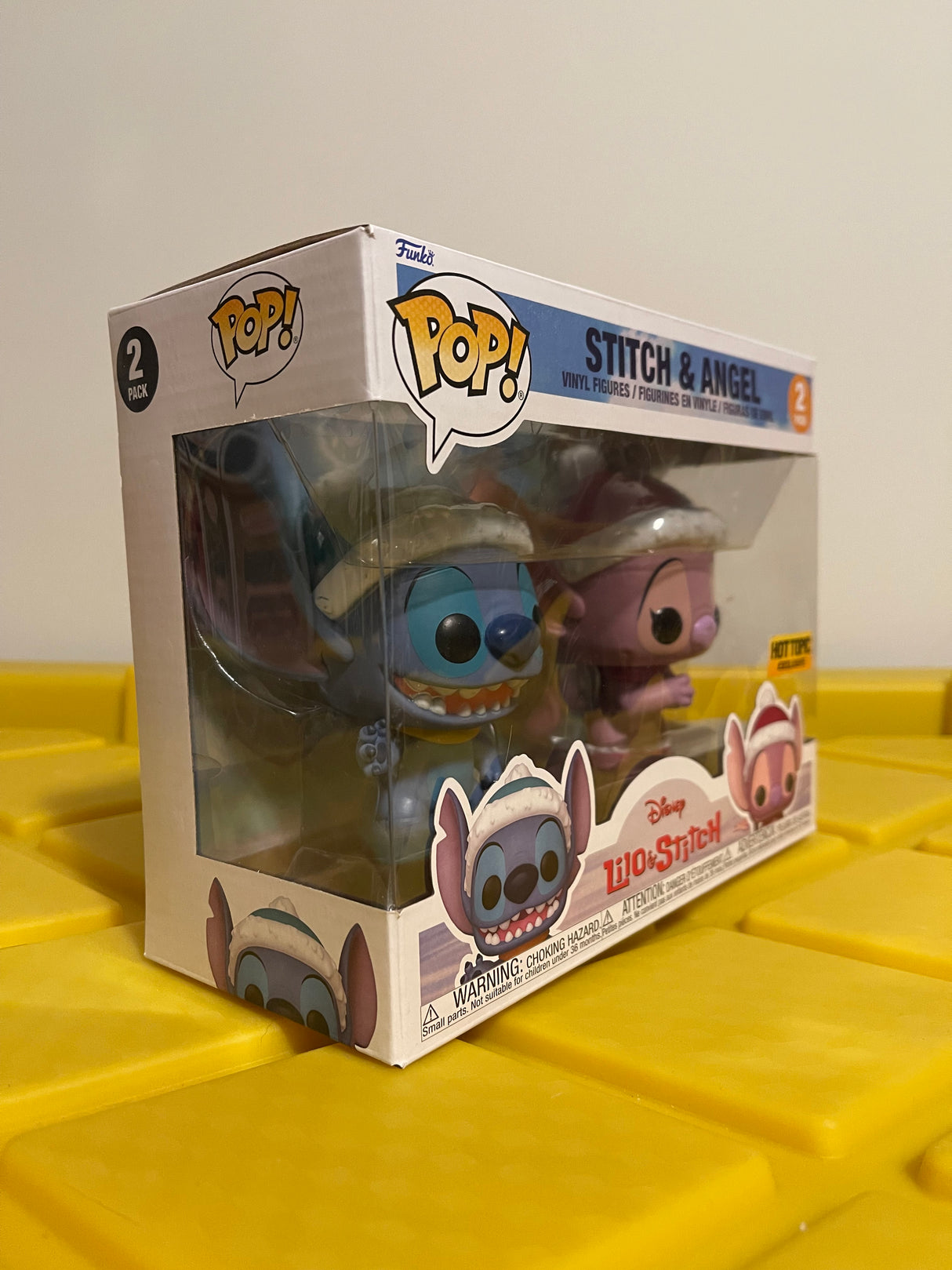Funko POP! Stitch & Angel (Winter) (2-Pack) - Limited Edition Hot Topic Exclusive