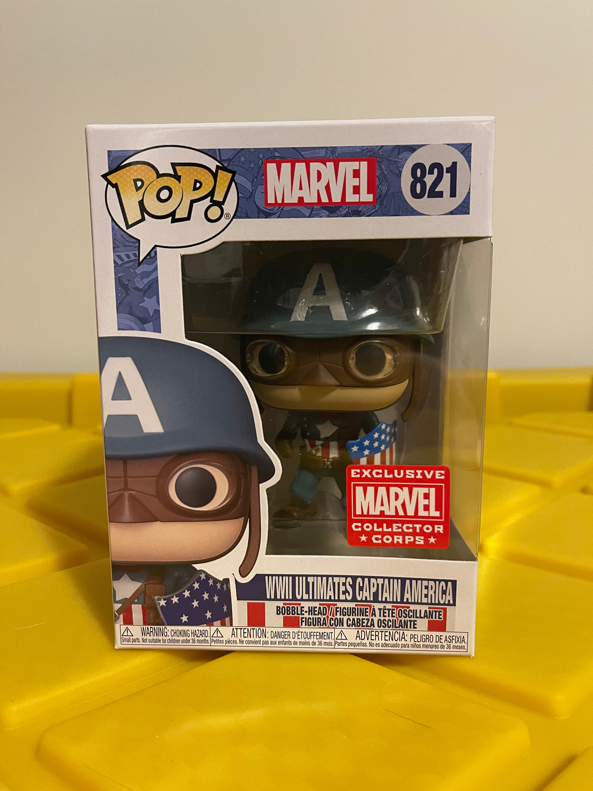 Funko POP! WWII Ultimates Captain America - Limited Edition Marvel Collector Corps Exclusive