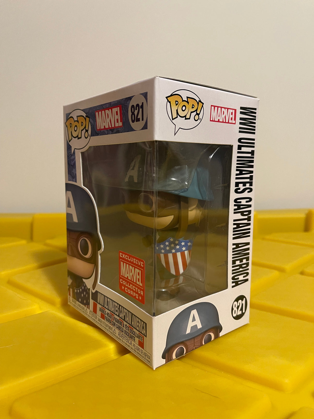 Funko POP! WWII Ultimates Captain America - Limited Edition Marvel Collector Corps Exclusive