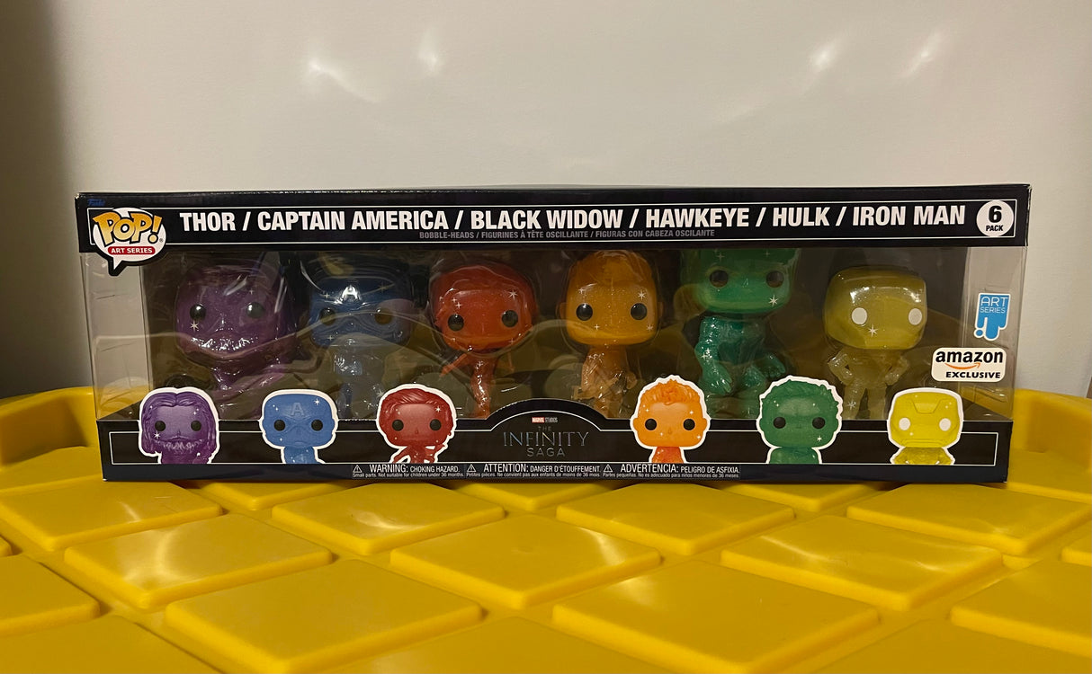Funko POP! The Infinity Saga (Art Series) (6-Pack) - Limited Edition Amazon Exclusive