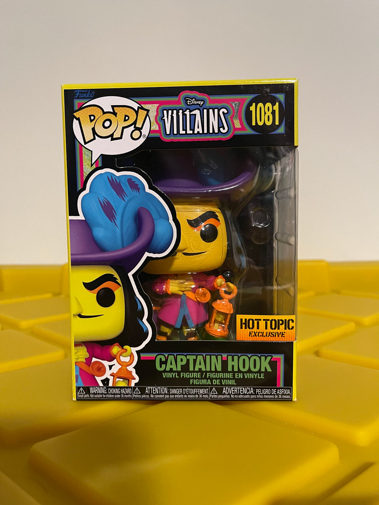 Funko POP! Captain Hook (Black Light) - Limited Edition Hot Topic Exclusive