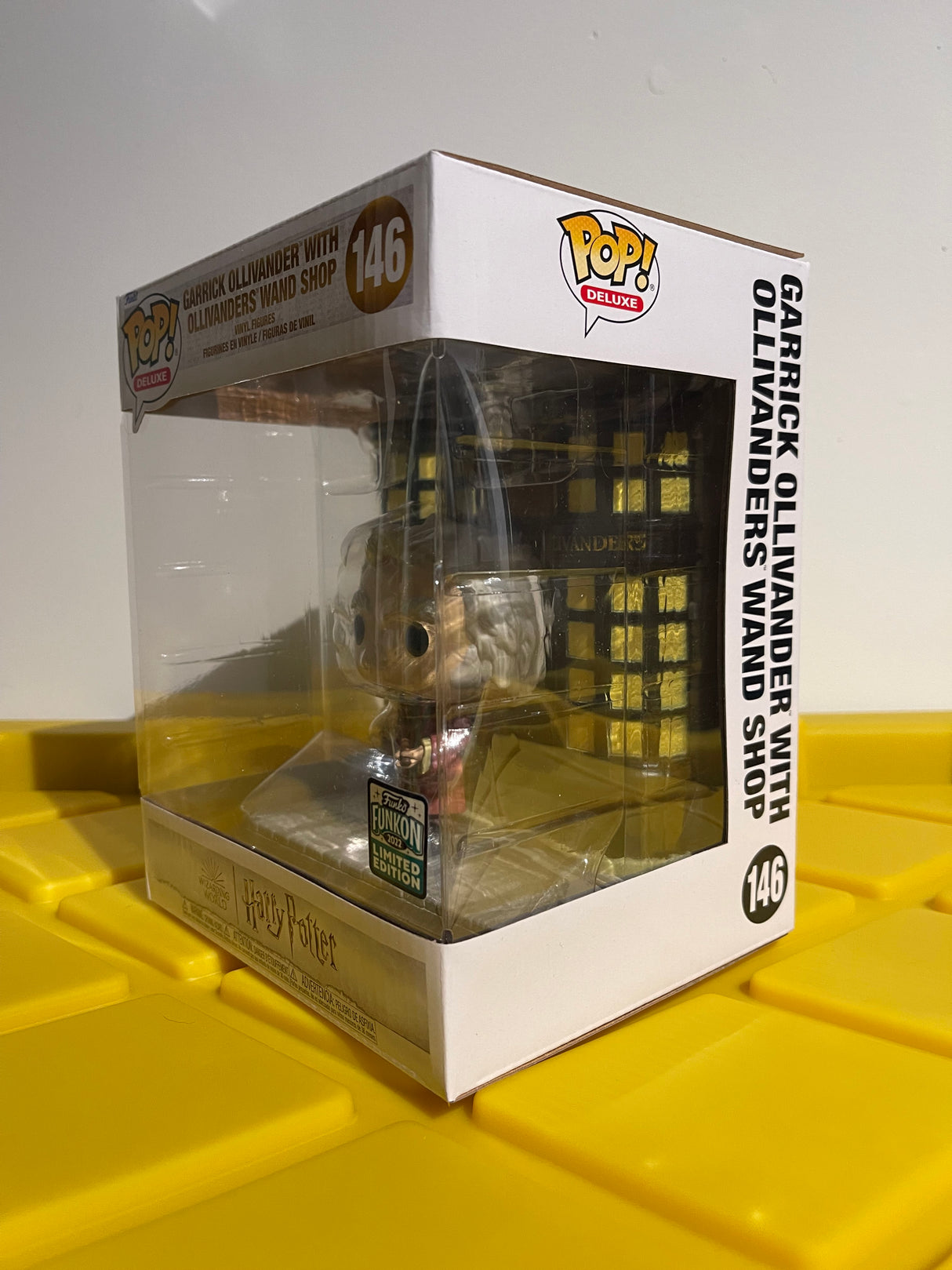 Funko POP! 6" Garrick Ollivander with Ollivanders Wand Shop - Limited Edition 2022 Funkon Exclusive
