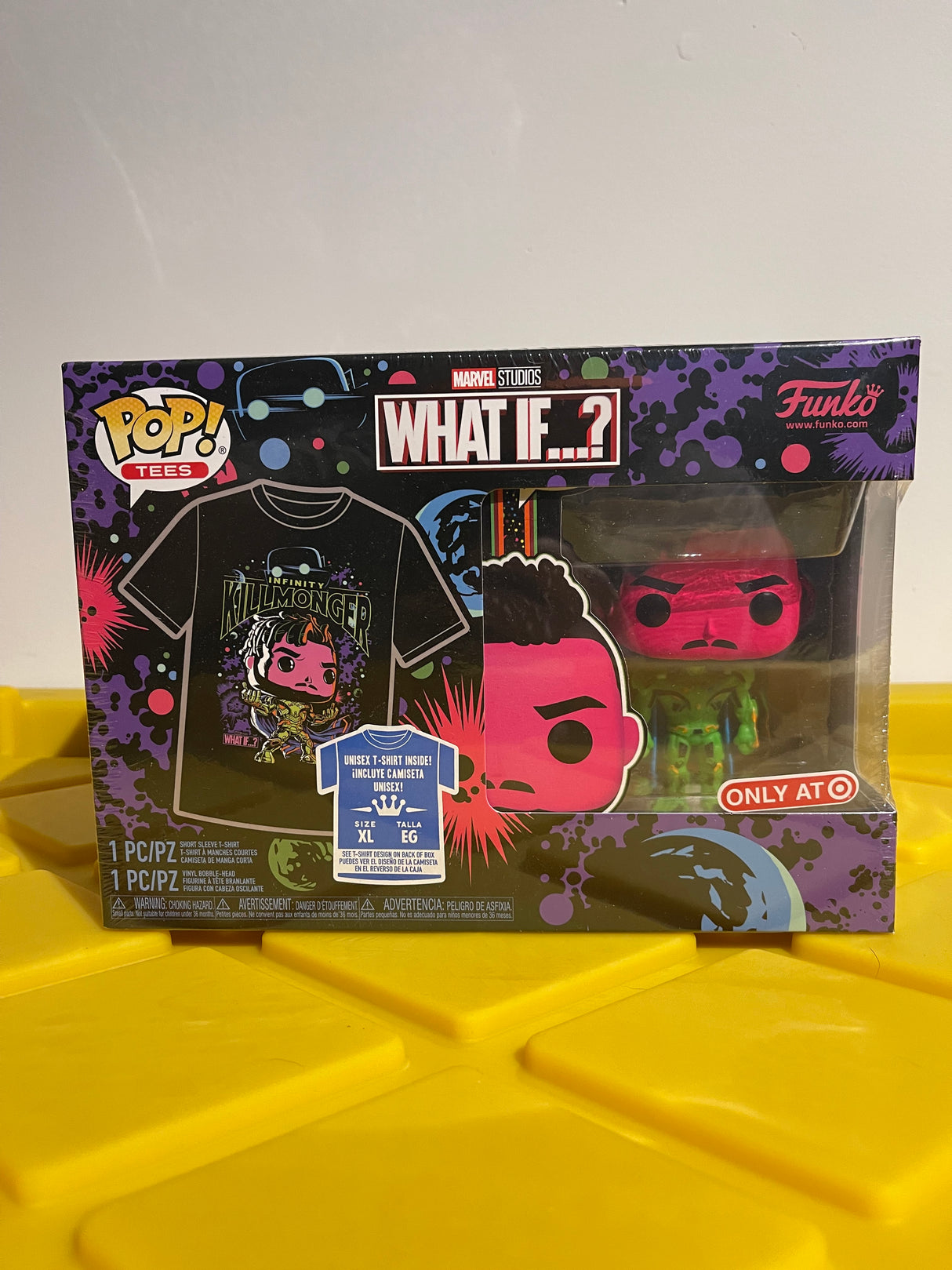 Funko POP! Infinity Killmonger (with Shirt XL) (Black Light) - Limited Edition Target Exclusive