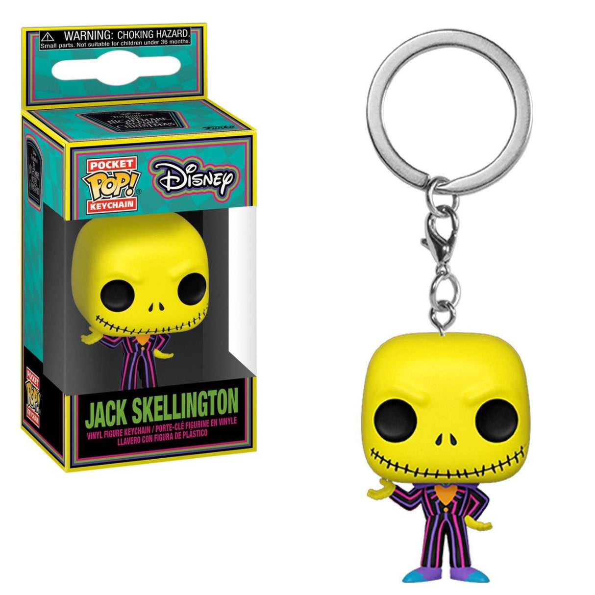Funko POP! Keychain Jack Skellington (Black Light)