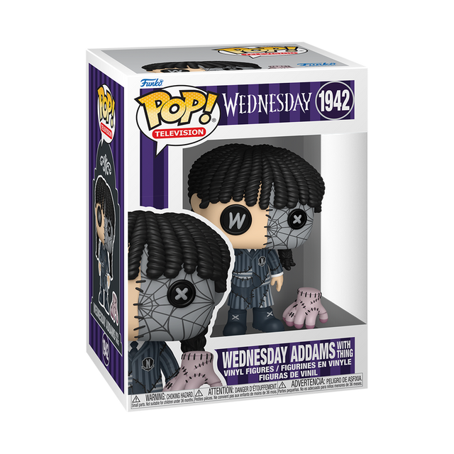 Funko POP! Wednesday Addams with Thing (Patchwork) (Pre-Order)