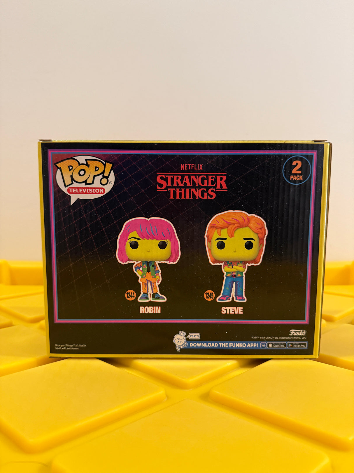 Funko POP! Robin & Steve (Black Light) (2-Pack) - Limited Edition 2024 Target Con Exclusive