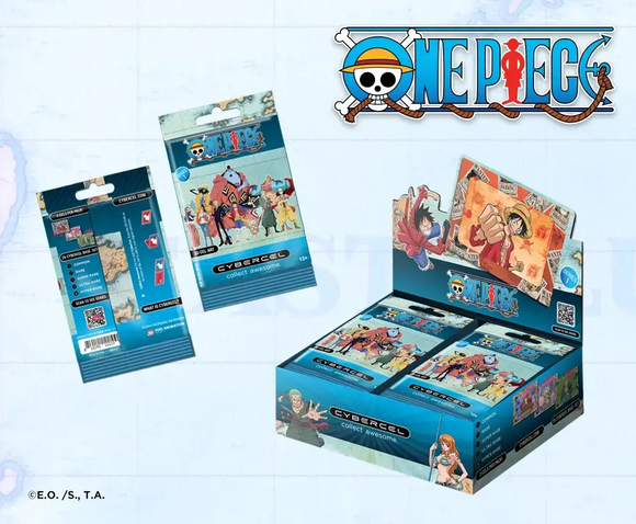 CYBERCEL's One Piece Series 01 features cel art trading card packs