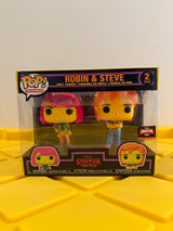 Funko POP! Robin & Steve (Black Light) (2-Pack) - Limited Edition 2024 Target Con Exclusive