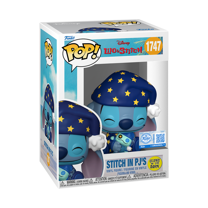 Funko POP! Stitch in PJ's (Glow) - Limited Edition Specialty Series Exclusive