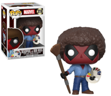 Deadpool as Bob Ross Funko Pop