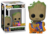 Funko POP! Groot with Cheese Puffs (Flocked) - Limited Edition Hot Topic Exclusive