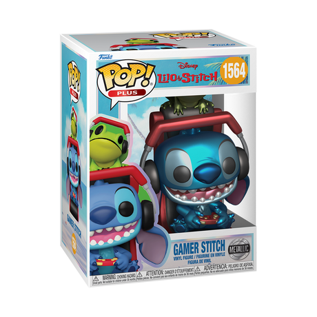 Gamer Stitch (Metallic) Funko Pop