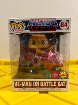 Funko POP! He-Man on Battle Cat (Flocked) (Rides) - Limited Edition Special Edition Exclusive