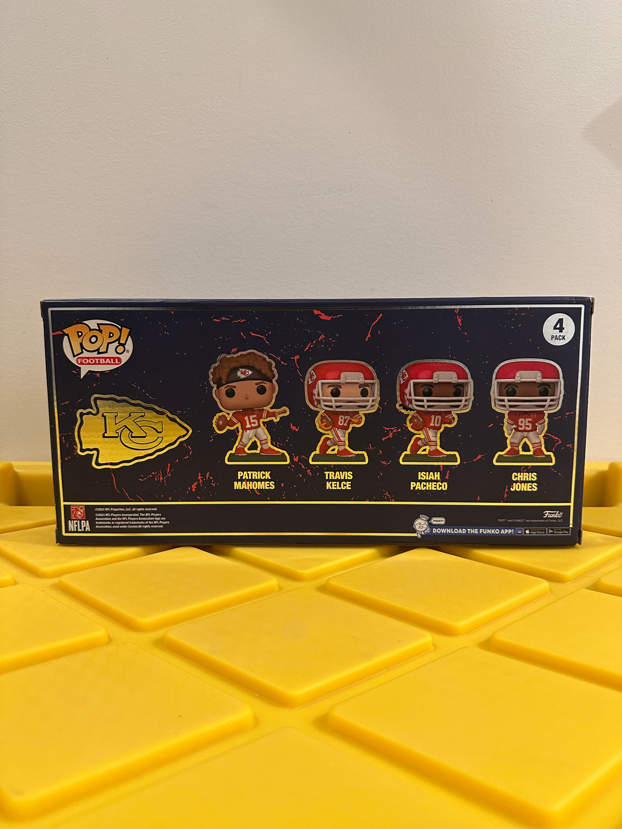 Funko POP! Kansas City Chiefs Super Bowl 2024 (4-Pack) - Limited Edition Fanatics Exclusive