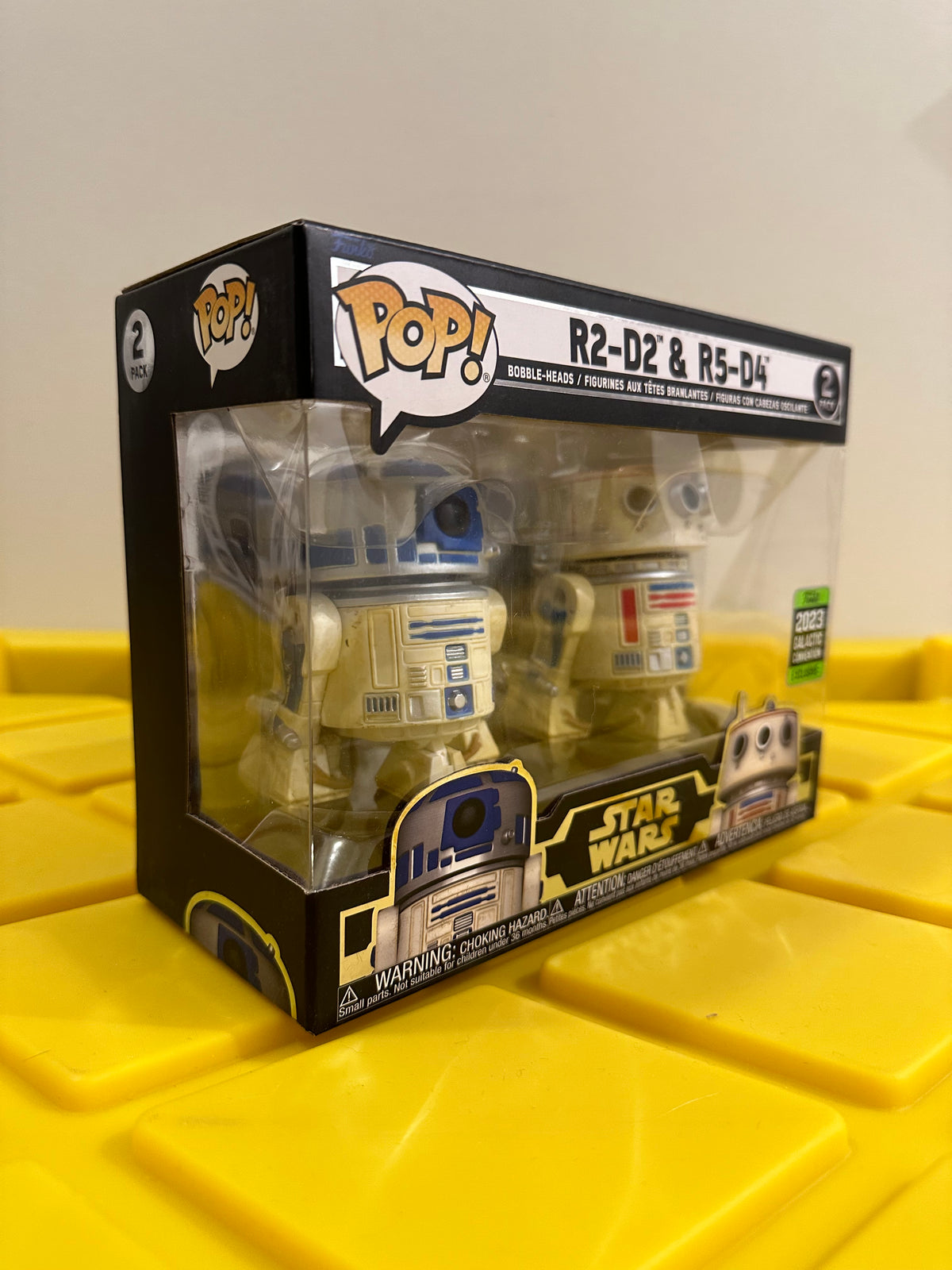 Funko POP! R2-D2 & R5-D4 (2-Pack) - Limited Edition 2023 Galactic Convention Exclusive