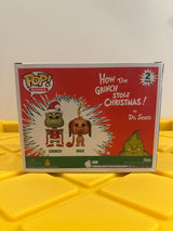 Funko POP! Grinch & Max (Flocked) (2-Pack) - Limited Edition Amazon Exclusive