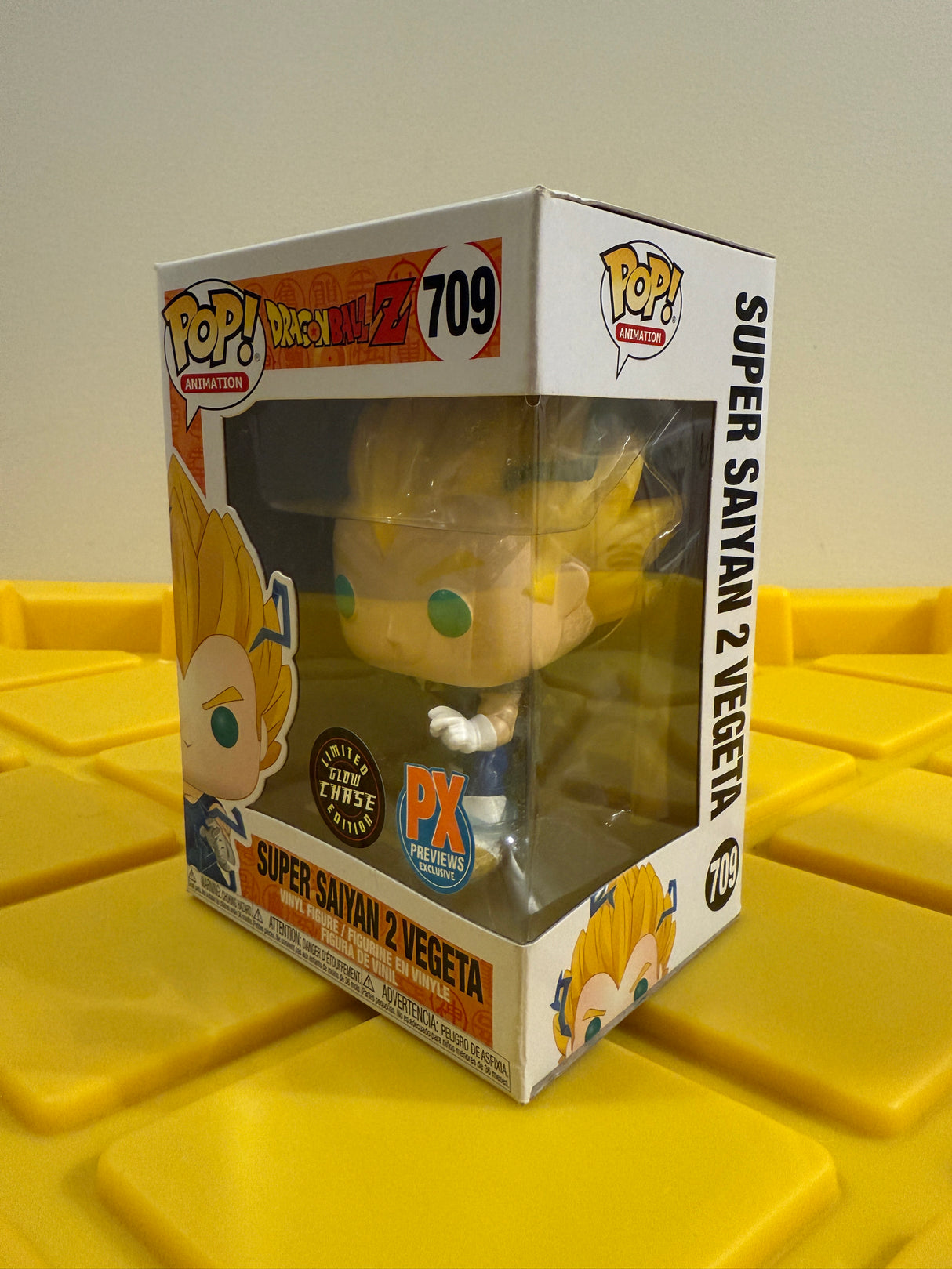 Funko POP! Super Saiyan 2 Vegeta (Glow) - Limited Edition Chase - Limited Edition PX Previews Exclusive