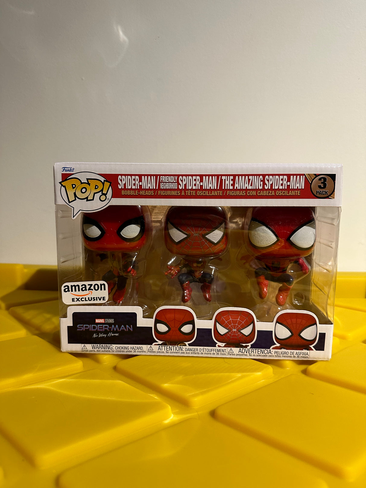 Funko POP! Spider-Man, Friendly Neighborhood Spider-Man & The Amazing Spider-Man (3-Pack) - Limited Edition Amazon Exclusive