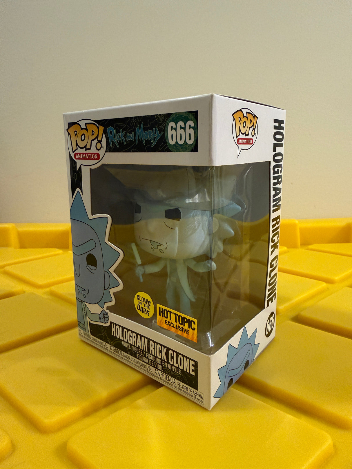 Funko POP! Hologram Rick Clone (Glow) - Limited Edition Hot Topic Exclusive