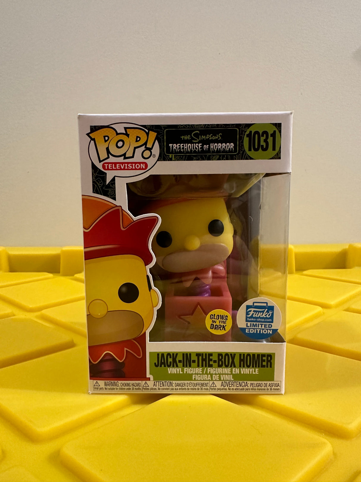 Jack-In-The-Box Homer (Glow) - Limited Edition Funko Shop Exclusive