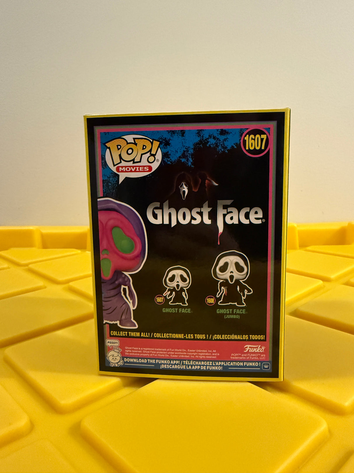 Funko POP! Ghost Face (Black Light) - Limited Edition Entertainment Earth Exclusive